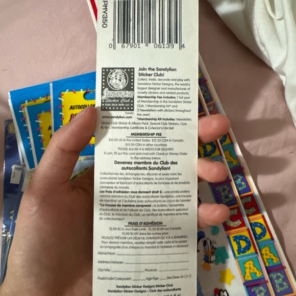 1 pack vintage sandylion stickers brand new in package - Picture 2 of 3